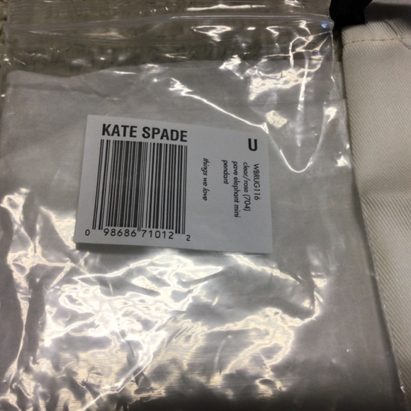 Kate Spade Pave Mini Elephant Pendant - New, Unused and in Bag. - Picture 3 of 3